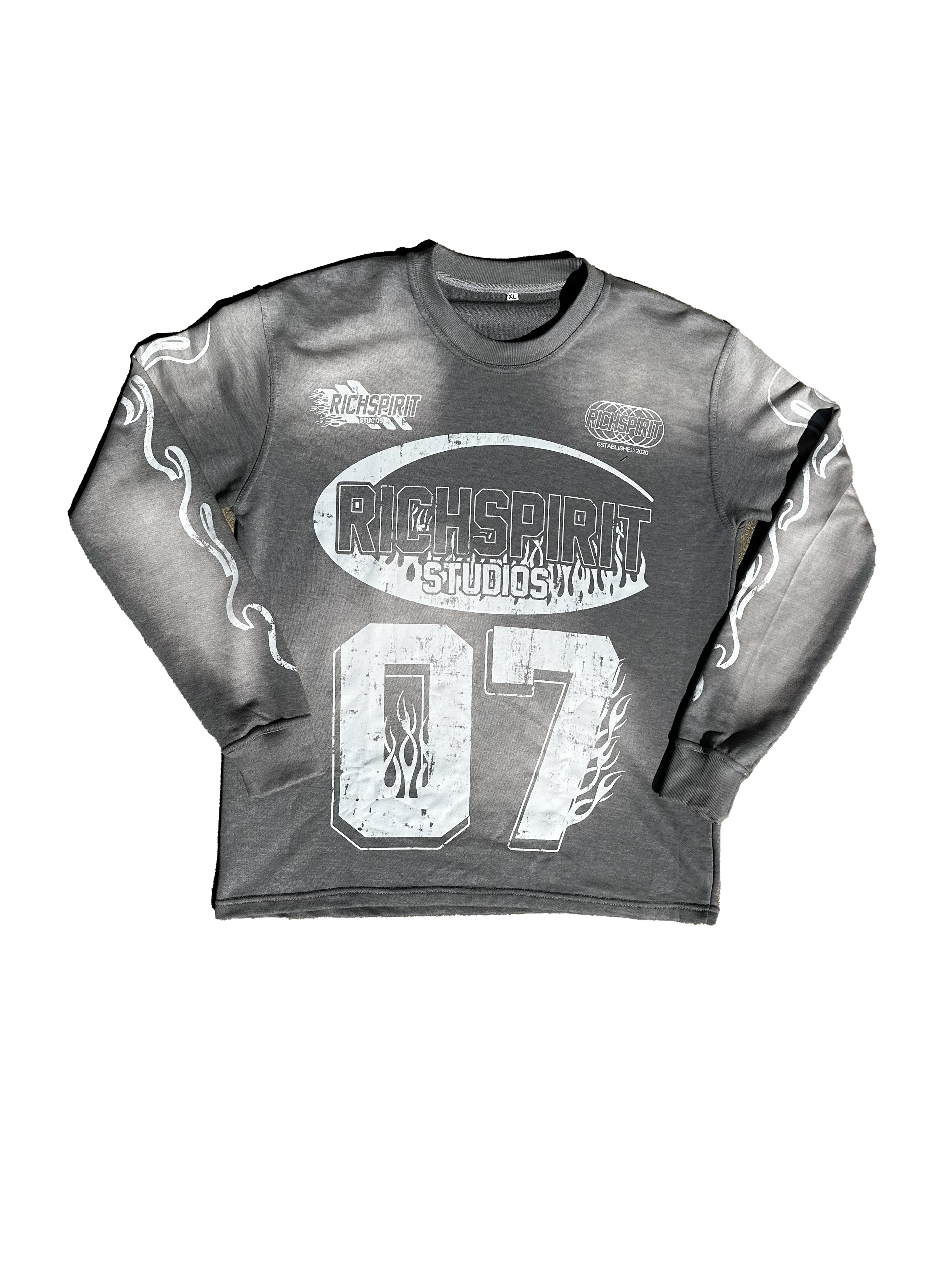 Smoke Gray Rich Long Sleeve Shirt